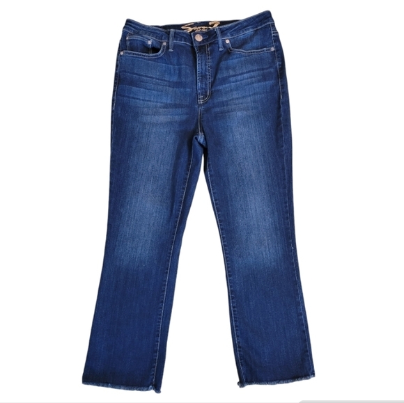 Seven7 Fashion Jean Mini Boot Denim Jeans Size 10 - Picture 2 of 5